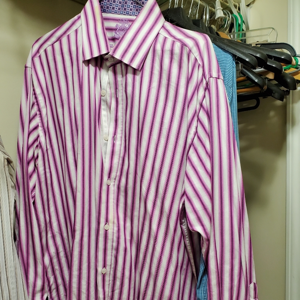 English Laundry Purple White Strips